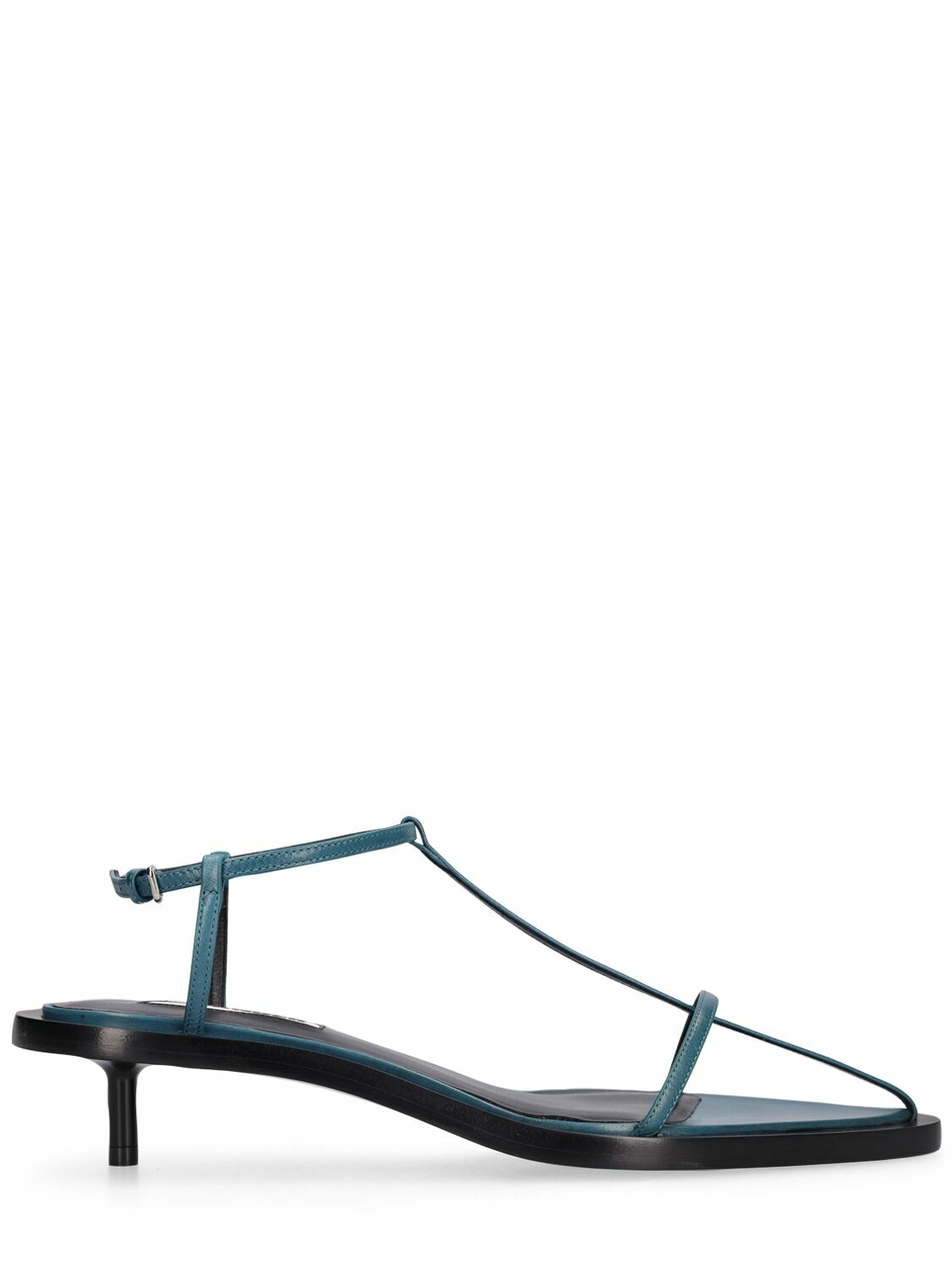 Jil Sander Metallic Kitten T-Strap Sandals - Bergdorf Goodman