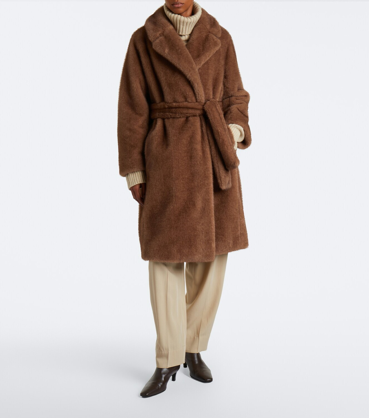 'S Max Mara Belted wrap coat