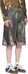Serapis SSENSE Exclusive Khaki Golden Hour Sailor Denim Shorts