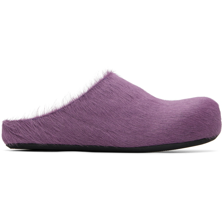 Photo: Marni Purple Fussbett Sabot Slip-on Loafers