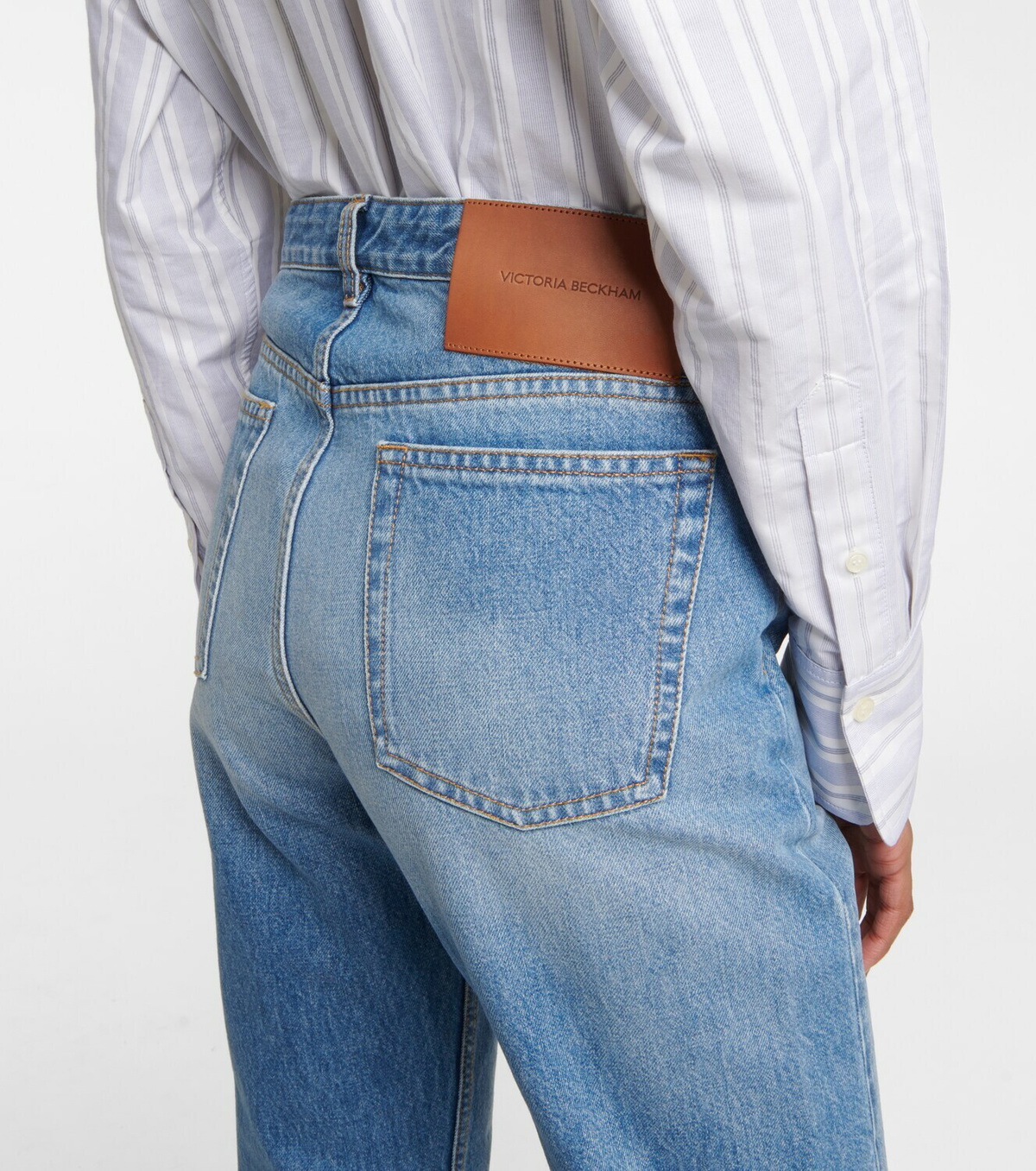 Phoebe High Rise Mom Jeans with Button Fly