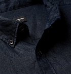 Club Monaco - Slim-Fit Button-Down Collar Slub Linen Shirt - Midnight blue