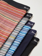 Paul Smith - Five-Pack Stretch-Cotton Boxer Briefs - Multi