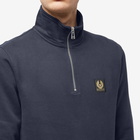 Belstaff Men's Patch Quarter Zip Sweat in Dark Ink