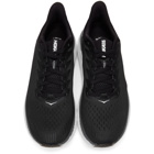 Hoka One One Black and White Clifton 7 Sneakers