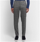 Incotex - Tapered Prince of Wales Checked Virgin Wool-Blend Trousers - Gray