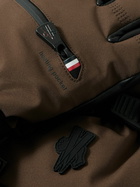 Moncler Grenoble - Leather-Trimmed GORE-TEX Ski Gloves - Brown