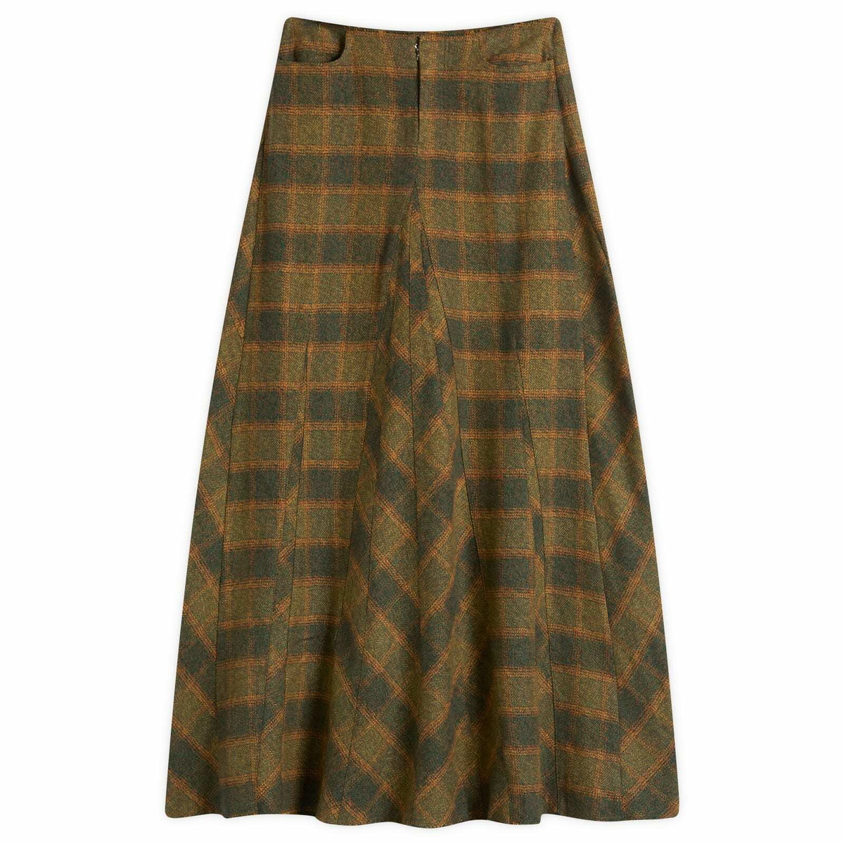 OUR LEGACY WORK SHOP Emporio Armani Navy Saro Midi Skirt Our