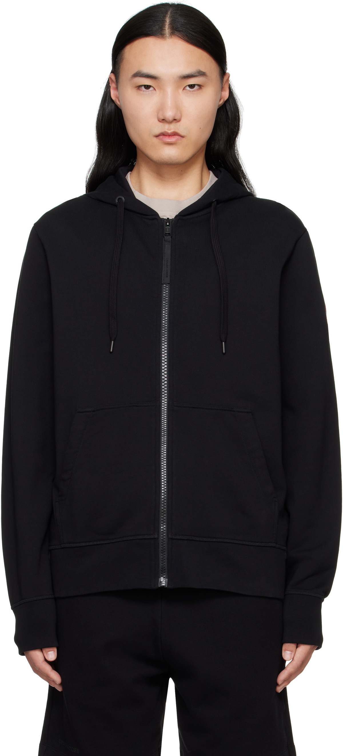 Canada Goose Black Huron Full Zip Hoodie Canada Goose