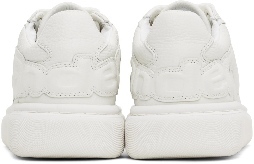 Alexander Wang White Puff Pebble Leather Sneakers Alexander Wang