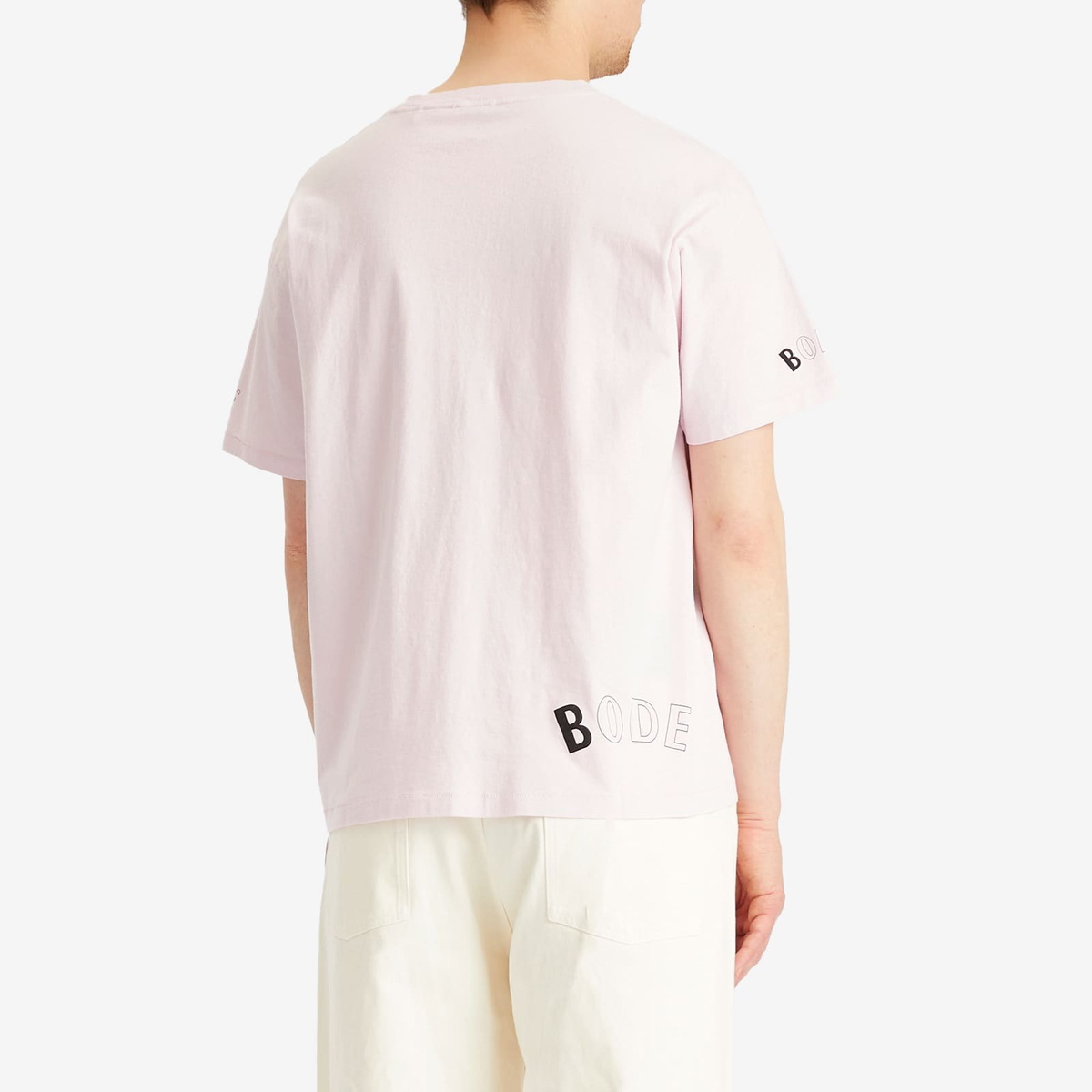 BODE Men's Cobra T-Shirt in Pink Bode