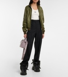 Loewe - Flamenco leather wedge ankle boots