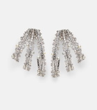 Ananya Scatter 18kt white gold hoop earrings with pearls and diamonds
