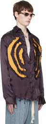 Edward Cuming Purple Vortex Lung Shirt