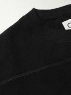 Comfy Outdoor Garment - Logo-Embroidered Reversible Cotton-Jersey Sweatshirt - Black
