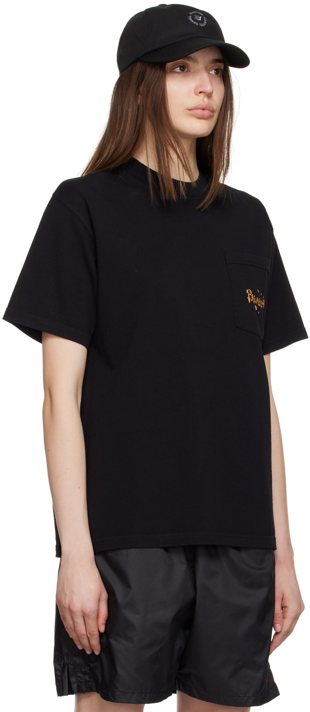 Palmes Black Punk Pocket T-Shirt