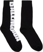 Balenciaga Black Logo Socks