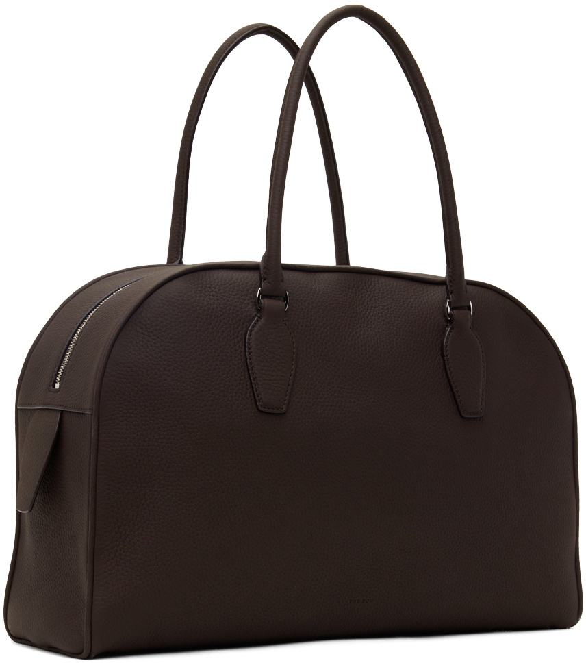 【The Row】India 15.75 レザーバッグ ブラウン India 15.75 leather tote bag in brown - The Row | Mytheresa