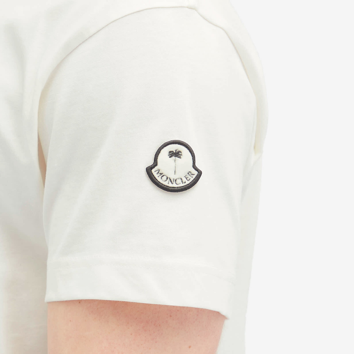 Moncler Men's Genius x Palm Angels Racing T-Shirt in White