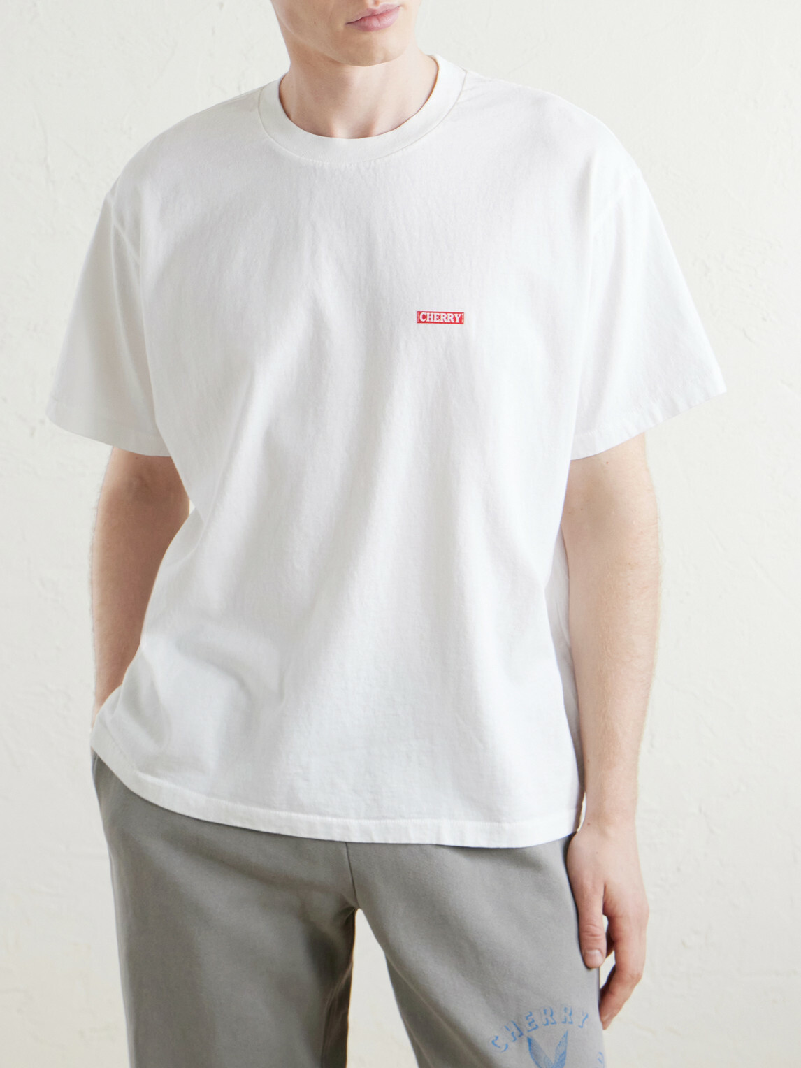 Cherry Los Angeles - Logo-Print Cotton-Jersey T-Shirt - White