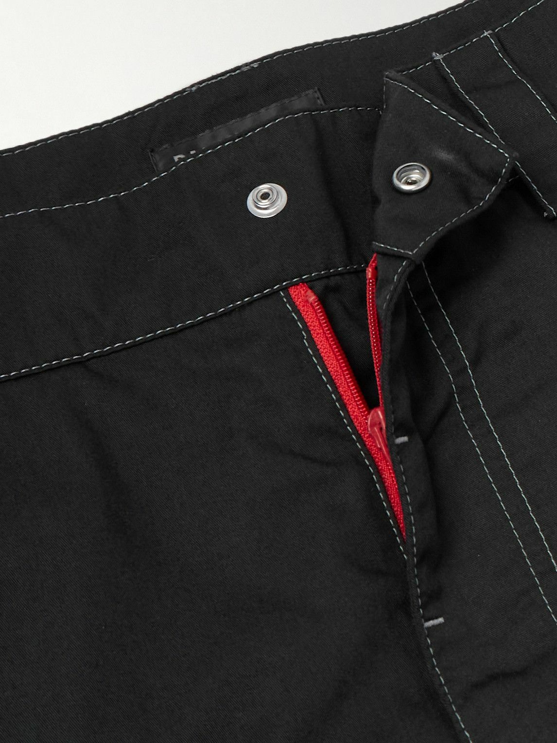 Balenciaga - Wide-Leg Convertible Logo-Embroidered Twill Cargo Trousers - Black