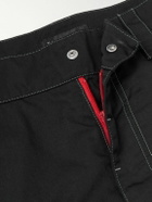 Balenciaga - Wide-Leg Convertible Logo-Embroidered Twill Cargo Trousers - Black