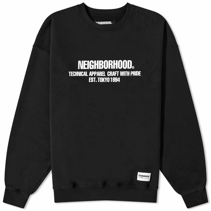 Photo: Neighborhood Men's Classic Crew Sweater in Black