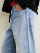 Visvim - Social Sculpture 01 Wide-Leg Distressed Selvedge Jeans - Blue