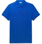 Moncler - Slim-Fit Cotton-Piqué Polo Shirt - Blue