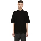 Jil Sander Black Mock Neck T-Shirt