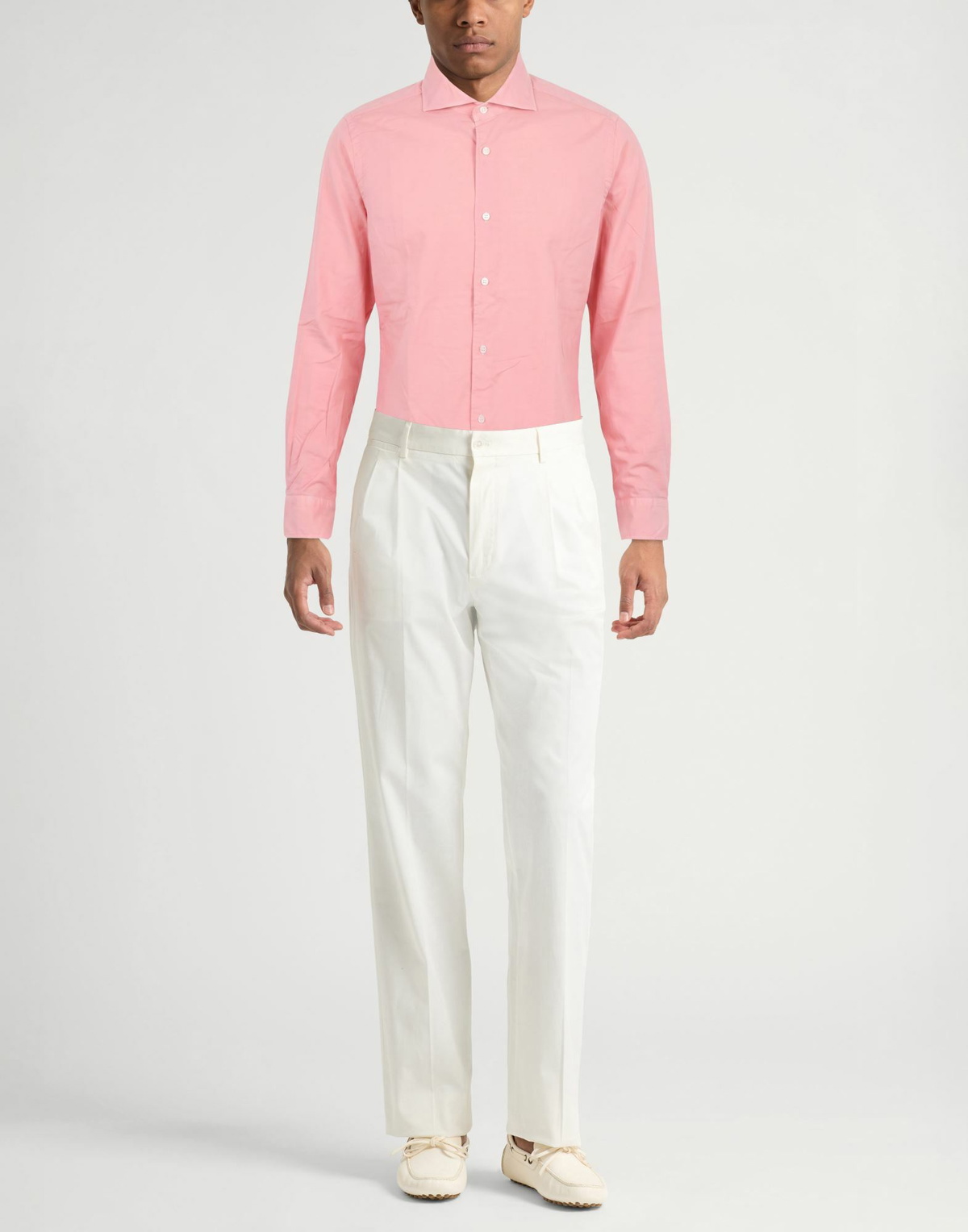 Fedeli Mens Shirt in Salmon pink