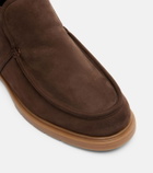 Yves Salomon Shearling-lined suede ankle boots