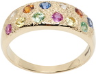 Bleue Burnham Gold Mini Riviera Ring