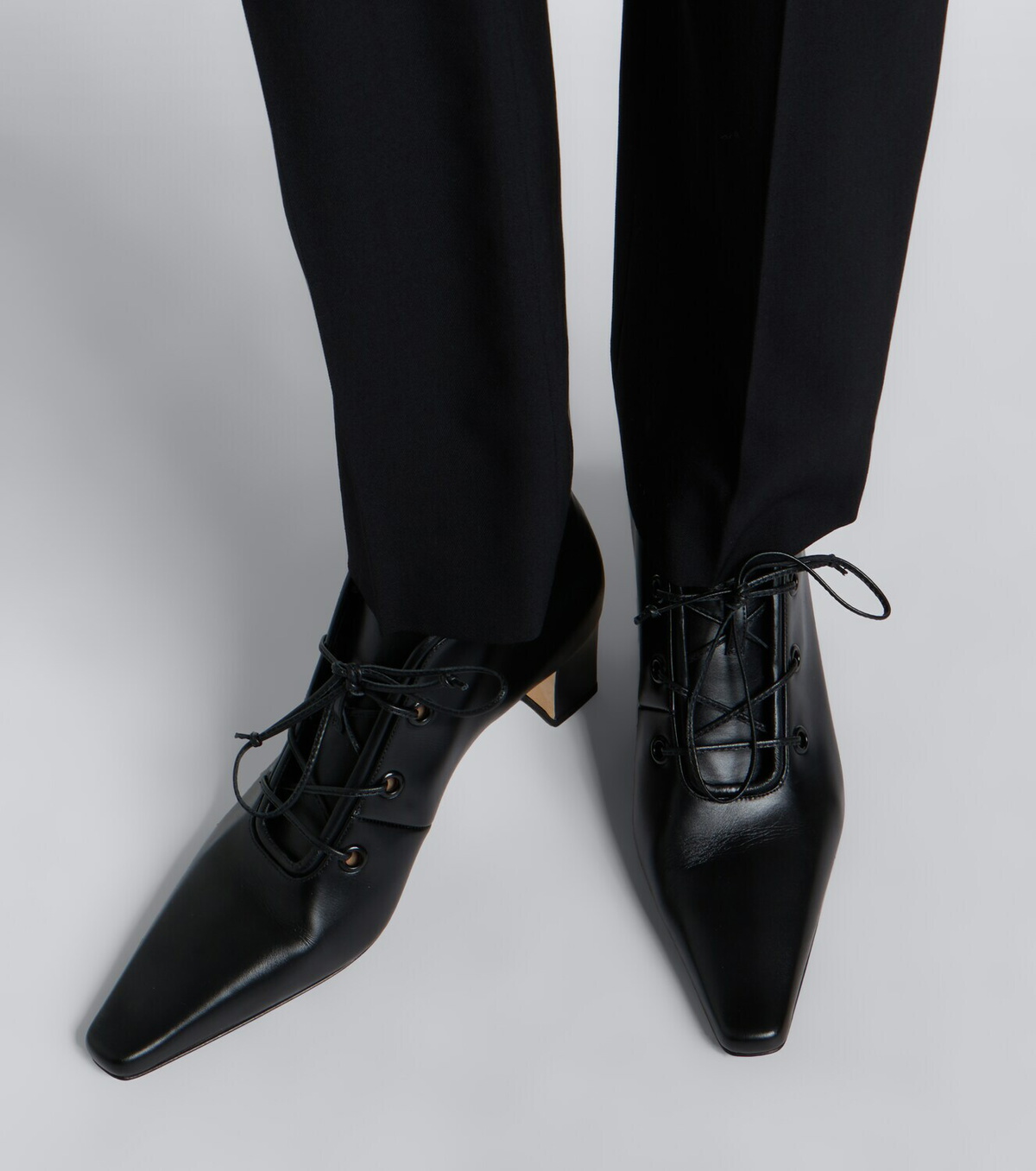 Manolo Blahnik Fuxa leather lace-up boots