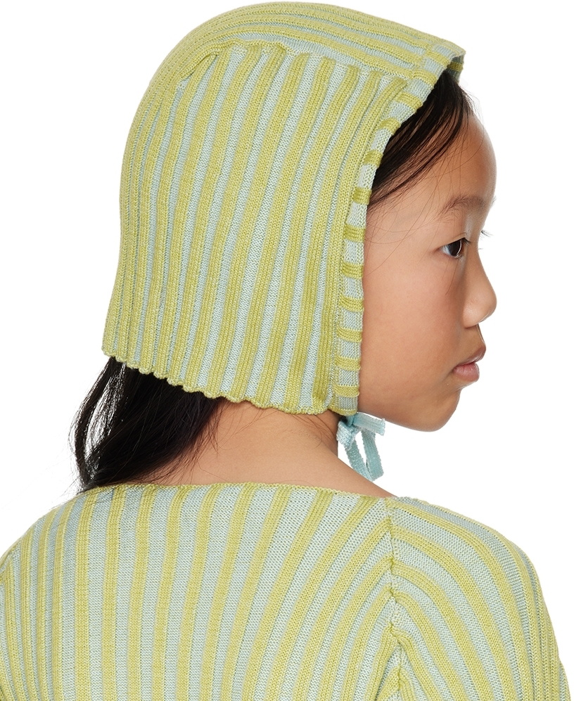 Eckhaus Latta SSENSE Exclusive Kids Green & Blue Bambino Bonnet