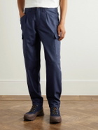Brunello Cucinelli - Straight-Leg Virgin Wool-Flannel Cargo Trousers - Blue