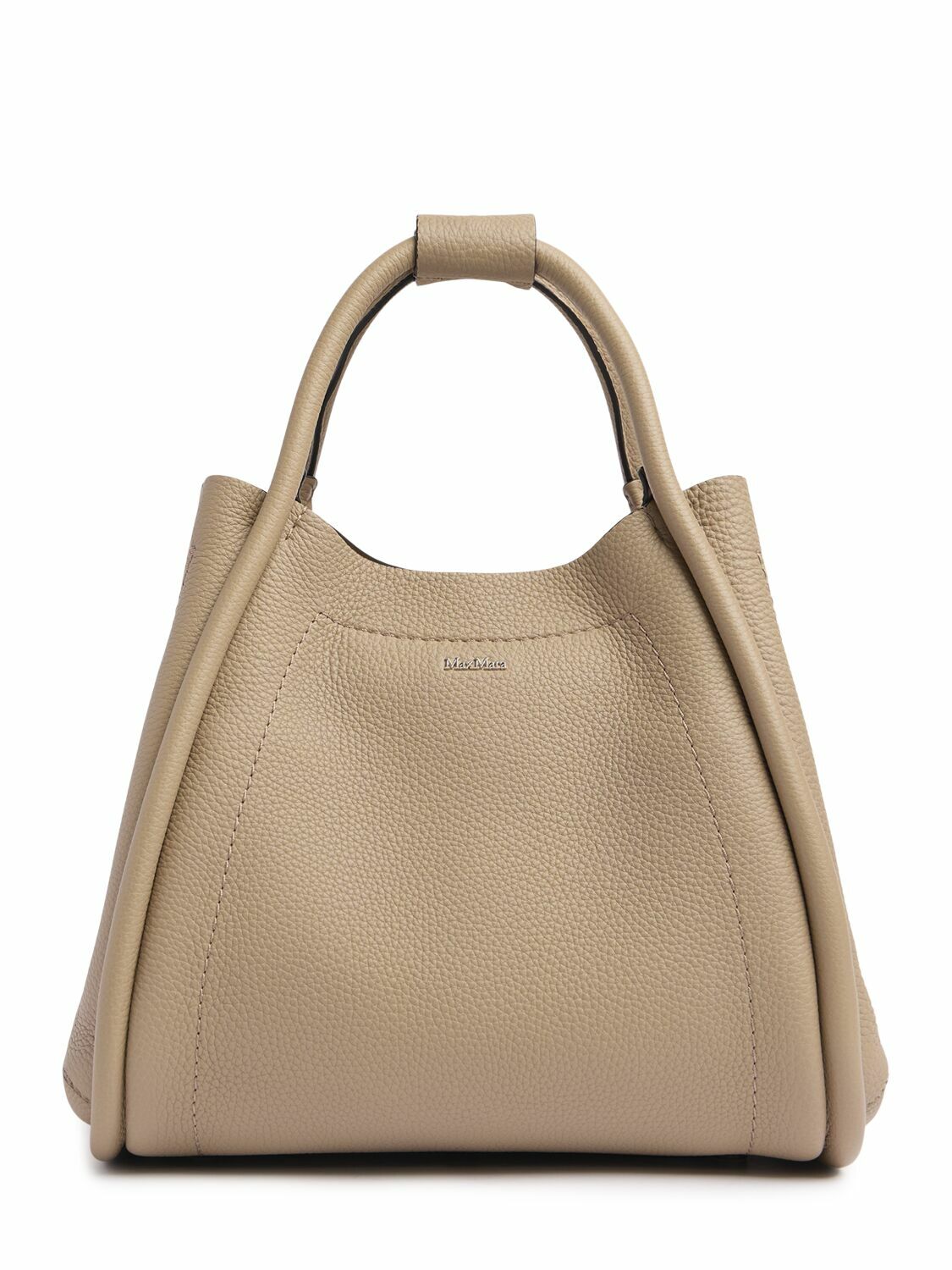 MAX MARA Small Marin Drummed Leather Tote Bag Max Mara