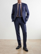 Canali - Straight-Leg Wool-Twill Suit Trousers - Blue