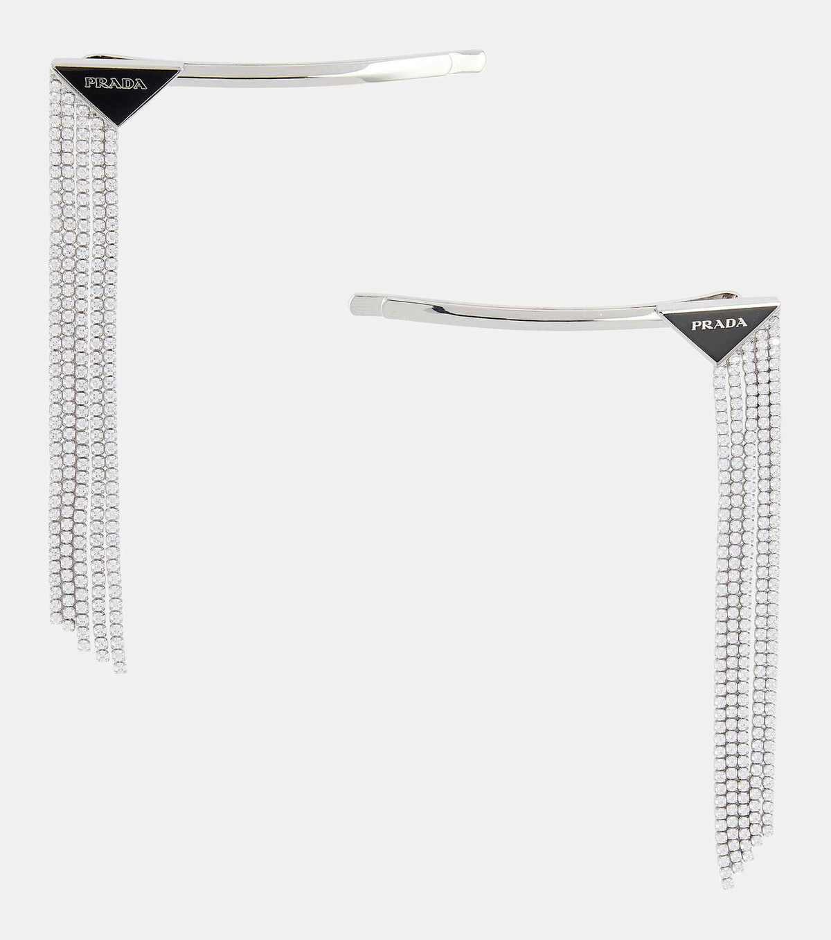 Prada Set of 2 embellished hair clips Prada display picture 1