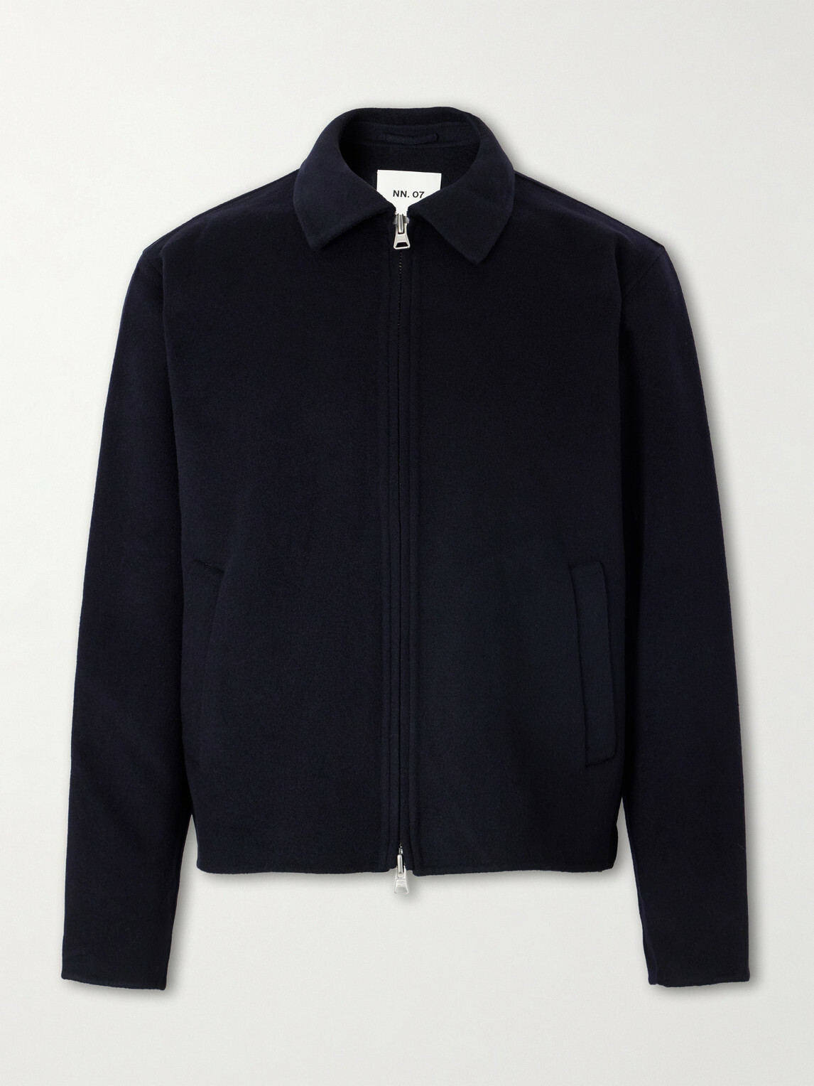 NN07 - Arlo 8447 Wool-Blend Felt Jacket - Blue