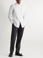 Incotex - Slim-Fit Striped Cotton-Poplin Shirt - White