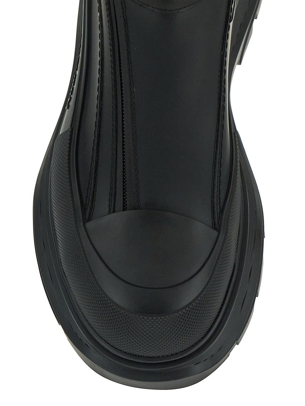 ショートブーツ・ブーティ ALEXANDER MCQUEEN BLACK TREAD SLICK ANKLE BOOTS eCom-697080W4MV21000_F.jpg?v=2