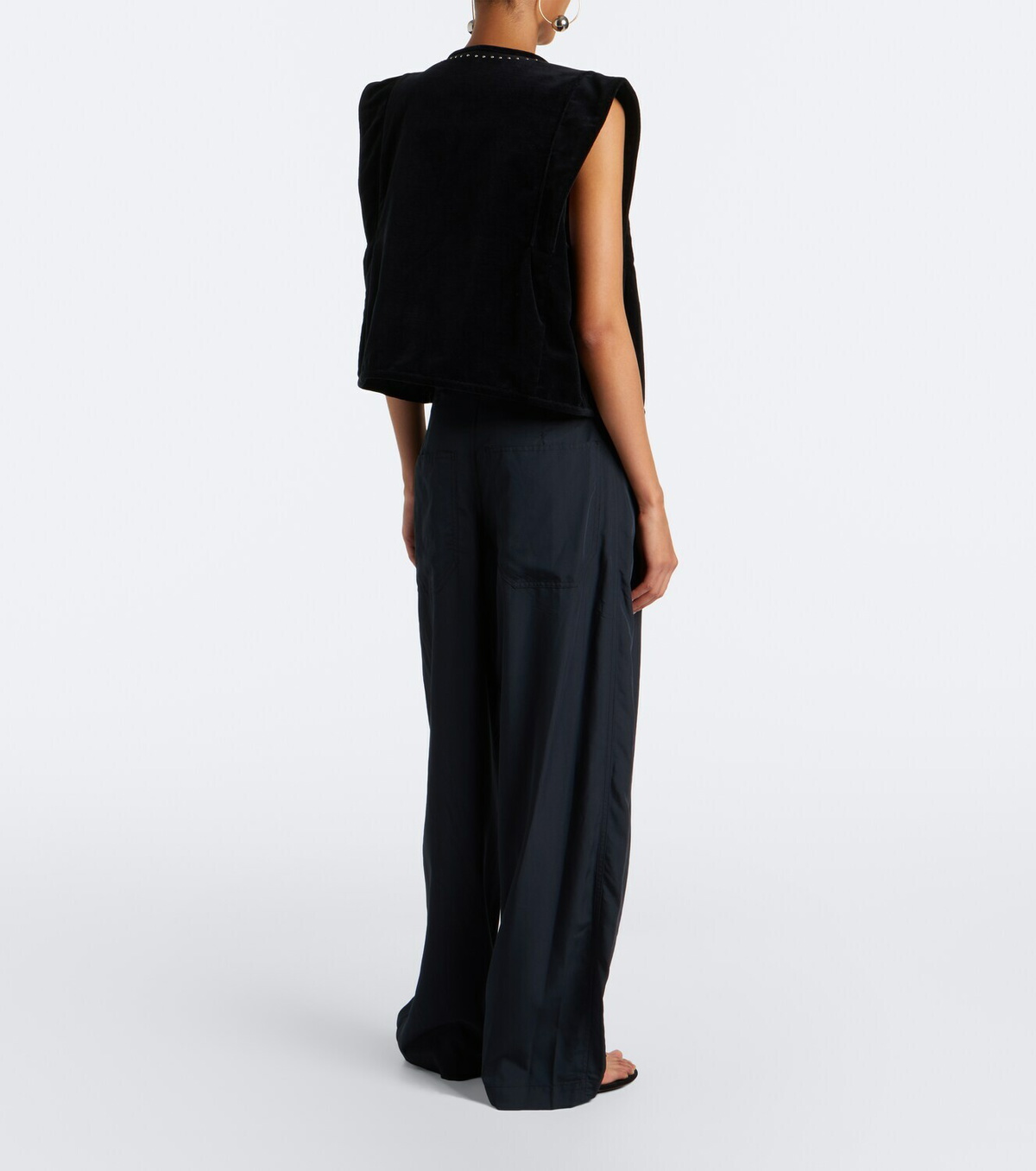 Isabel Marant Inaya layered wide-leg pants