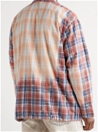 ACNE STUDIOS - Logo-Appliquéd Bleached Checked Cotton-Flannel Overshirt - Multi
