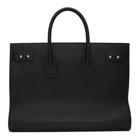 Saint Laurent Black Grained Large Sac De Jour Tote