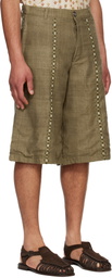 Kartik Research Khaki Big Shorts