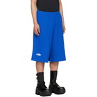 Balenciaga Blue 3B Football Shorts