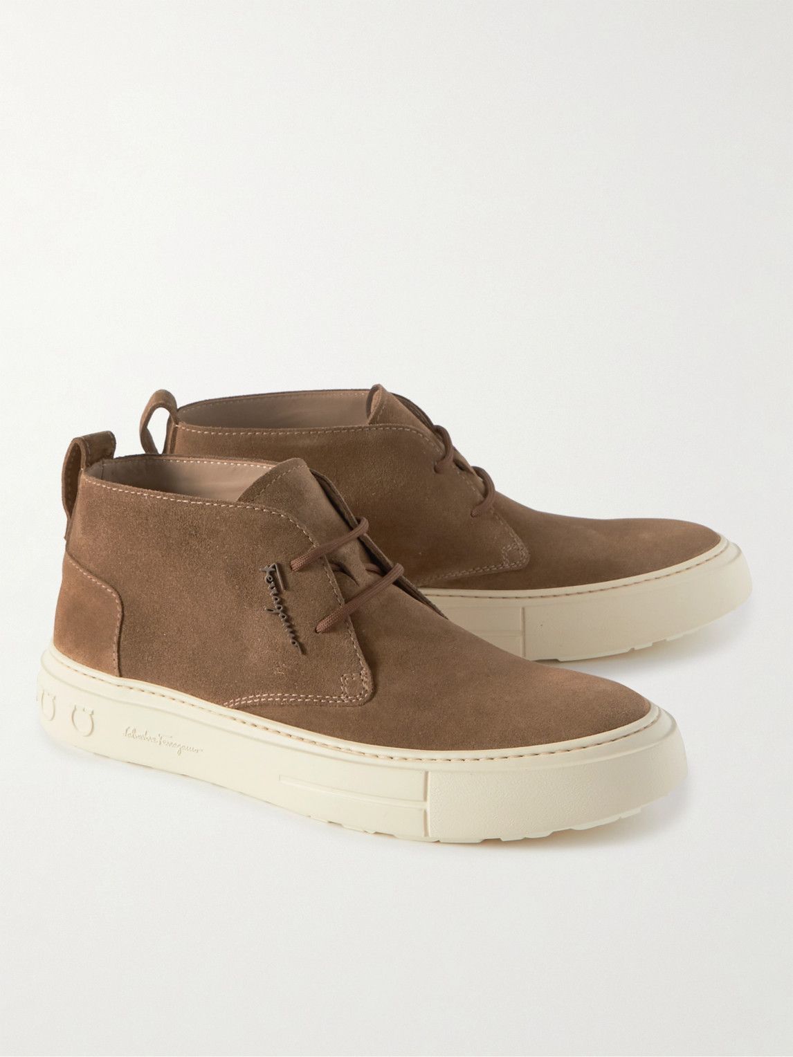 Salvatore Ferregamo - Montgomery Suede Chukka Sneakers  display picture 1