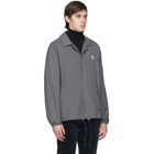 Maison Kitsune Grey Bertil Fox Head Jacket