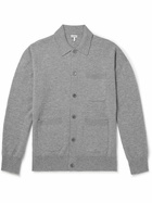 LOEWE - Logo-Appliquéd Wool Cardigan - Gray